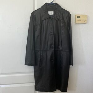 Worthington Women’s  Genuine Lambskin Leather Coat Size L